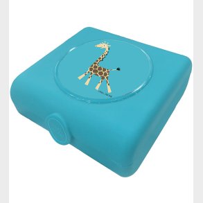 Carl Oscar Sandwichboks - 14,5 cm - Turkis m. Giraf
