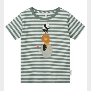 Liewood T-shirt - Apia - Circus / Stripe Peppermint