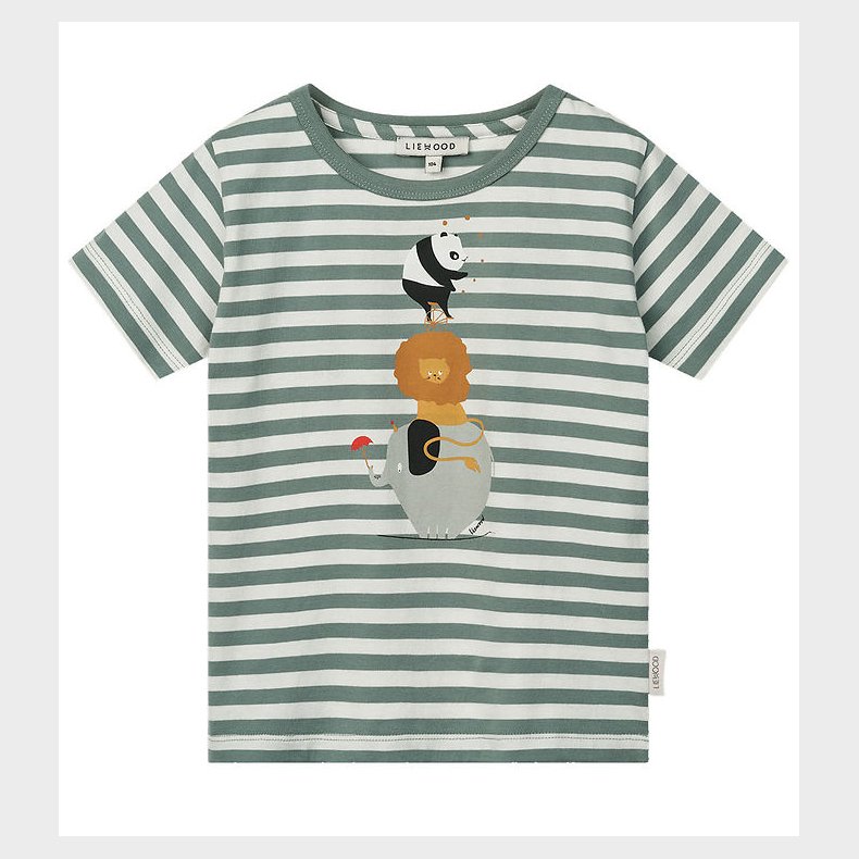 Liewood T-shirt - Apia - Circus / Stripe Peppermint