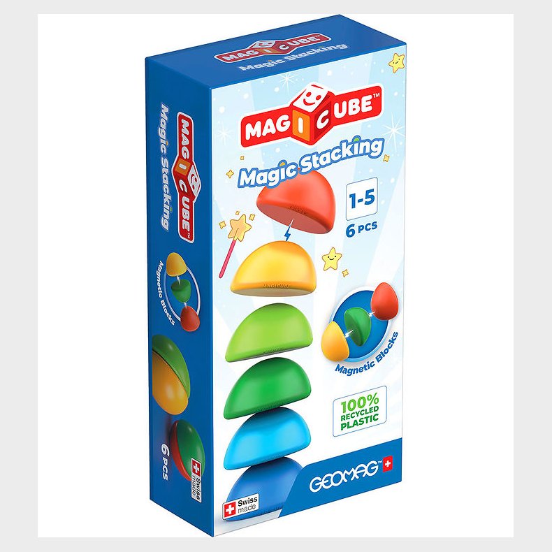 Geomag Magnetleget�j - Magic Stacking - 6 Dele