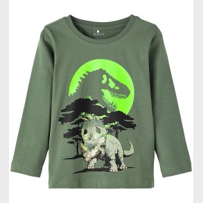 Name It Bluse - NmmPjank Jurassic - Laurel Wreath