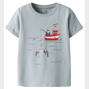 Name It T-shirt - NmmVux - Pearl Blue/Lunch time