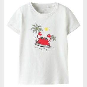 Name It T-shirt - NmmVux - Bright White/Crab surf