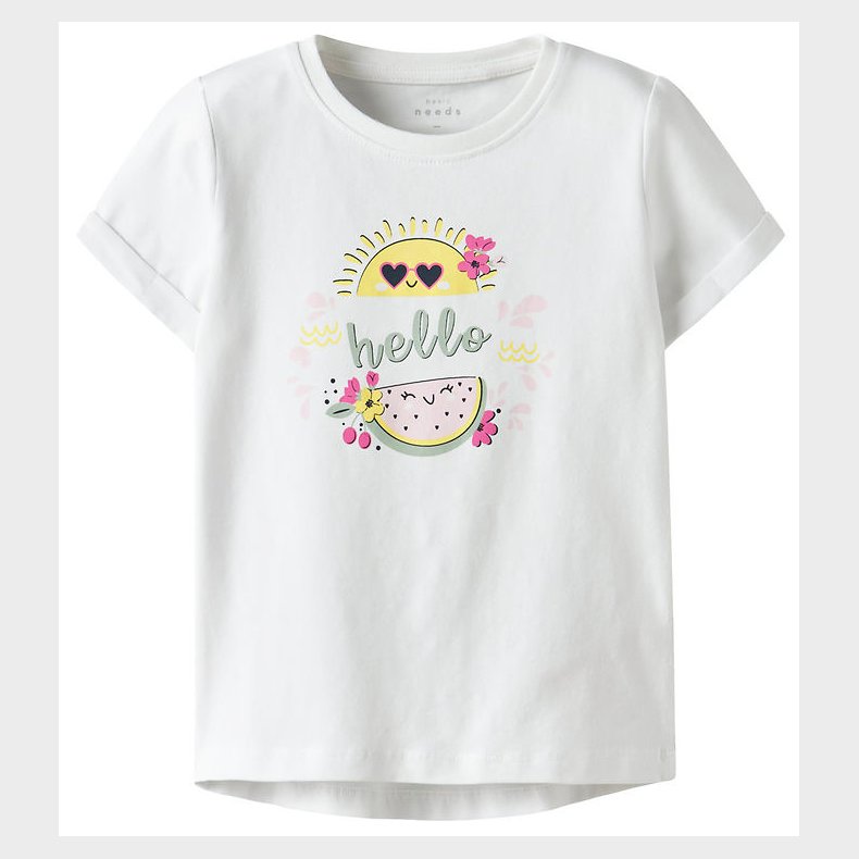Name It T-shirt - NmfVix - Bright White/Hello