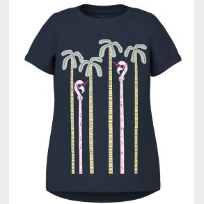 Name It T-shirt - NmfVix - Navy Blazer/Palms