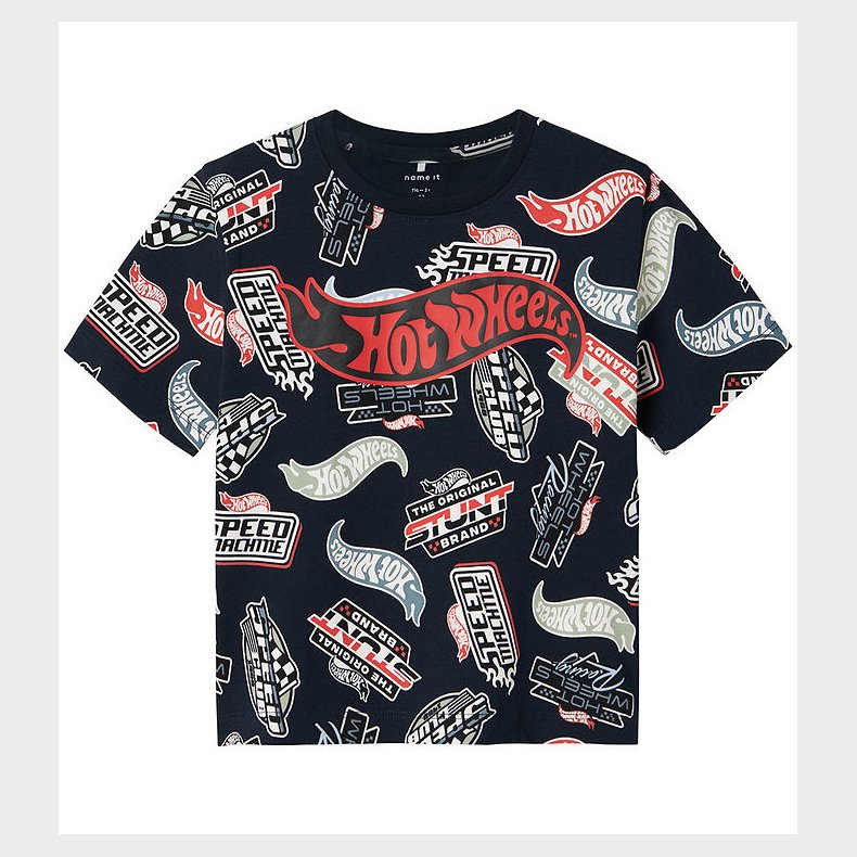 Name It T-shirt - NmmAry - Hot Wheels - Navy Blazer