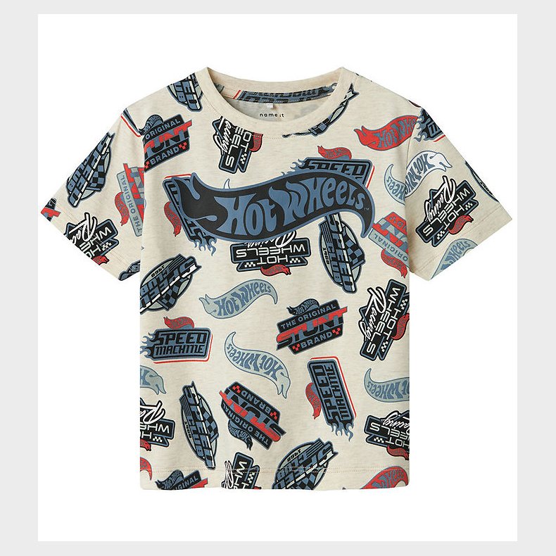 Name It T-shirt - NmmAry - Hot Wheels - Peyote Melange