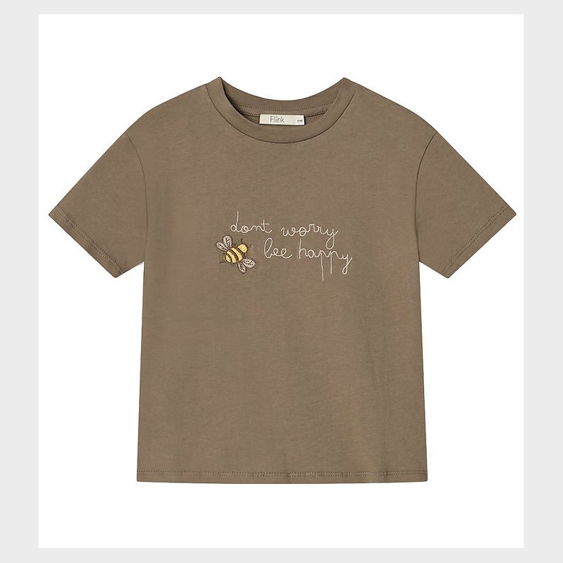 Fliink T-shirt - Sommer Bee - Pine Bark