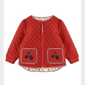 Fliink Jakke - Vendbar - Kota Berry - Pompeian Red AOP