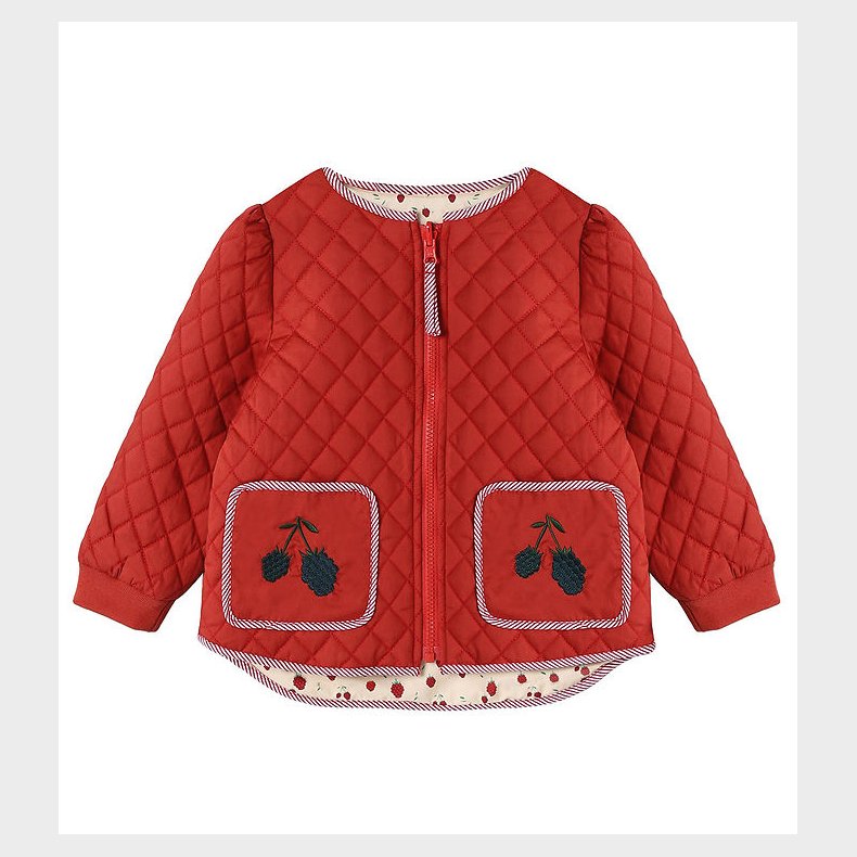 Fliink Jakke - Vendbar - Kota Berry - Pompeian Red AOP