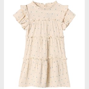 Fliink Kjole - Blooming - Sandshell AOP