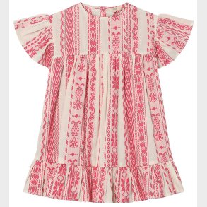 Fliink Kjole - Addie - Cloud Dancer Pink Stripe