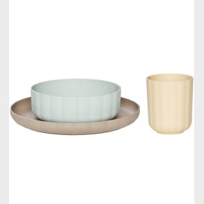 OYOY Spisest - Bioplast - 3 Dele - Pullo - Pale Mint/Vanilla/Ta