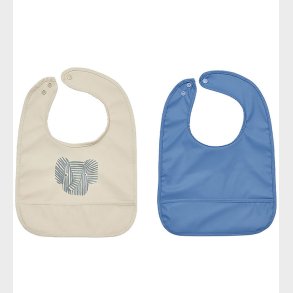 OYOY Hagesmkke - 2-pak - Erik Elephant - Beige/Blue