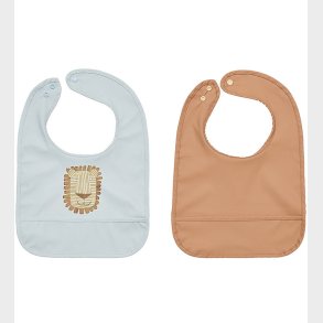 OYOY Hagesmkke - 2-pak - Lobo Lion - Caramel/Ice Blue