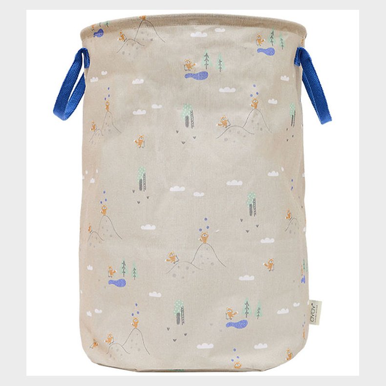 OYOY Opbevaringskurv - Foxy - Large - Beige/Bl