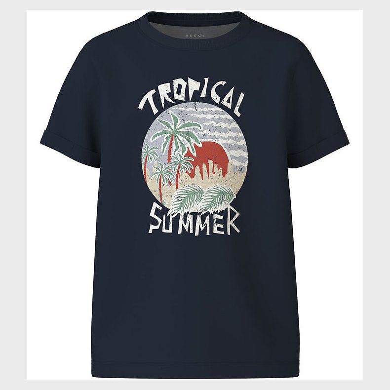 Name It T-shirt - NkmVux - Navy Blazer/Tropical Summer