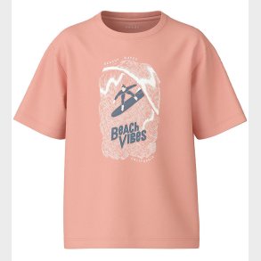 Name it T-shirt - NkmVagno - Peach Pearl/Beach Palms