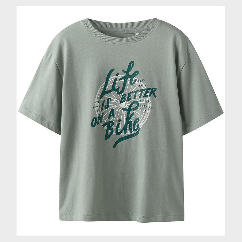 Name it T-shirt - NkmVagno - Slate Gray/Bike