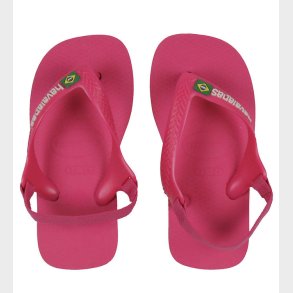 Havaianas Klipklapper - Baby Brasil Logo II - Pink Flux/White