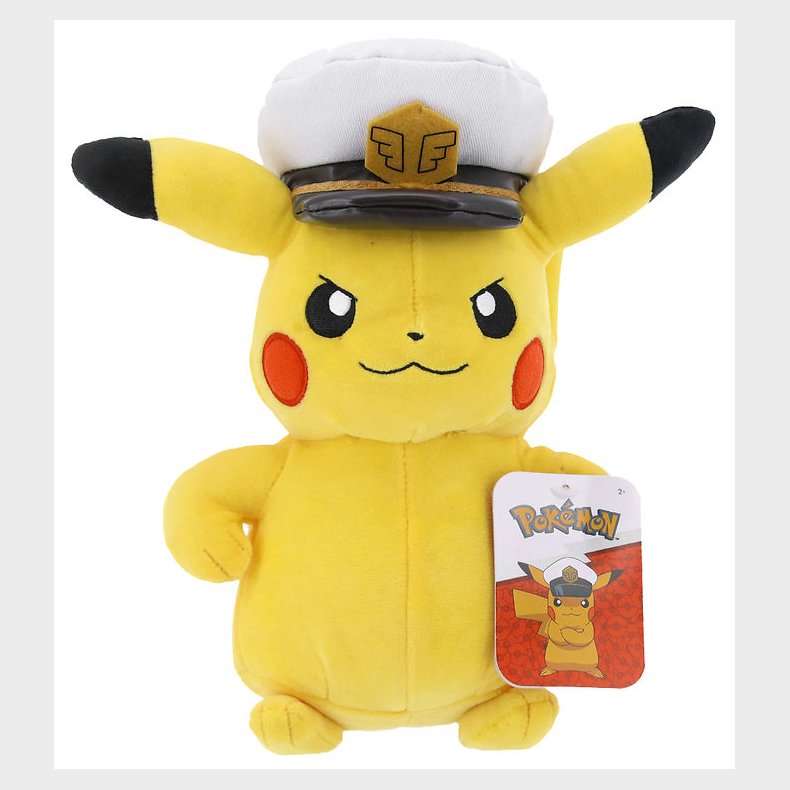 Pokmon Bamse - 20 cm - Captain Pikachu