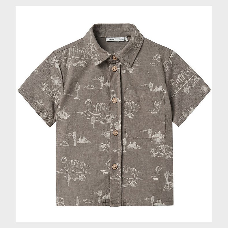 Name It Skjorte - Nmmhestern - Walnut