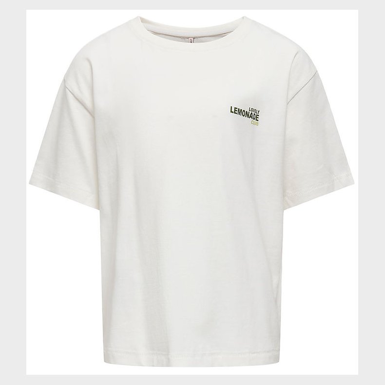 Kids Only T-shirt - KogHelen- Cloud Dancer/Lemonade