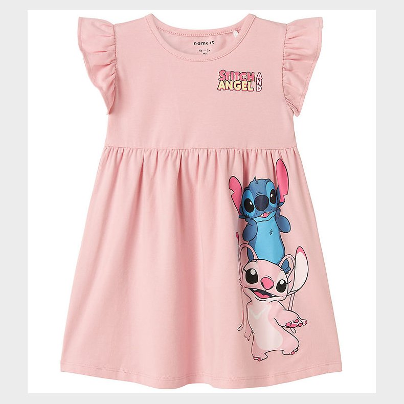 Name It Kjole - NmfAssa - Stitch - Cameo Pink