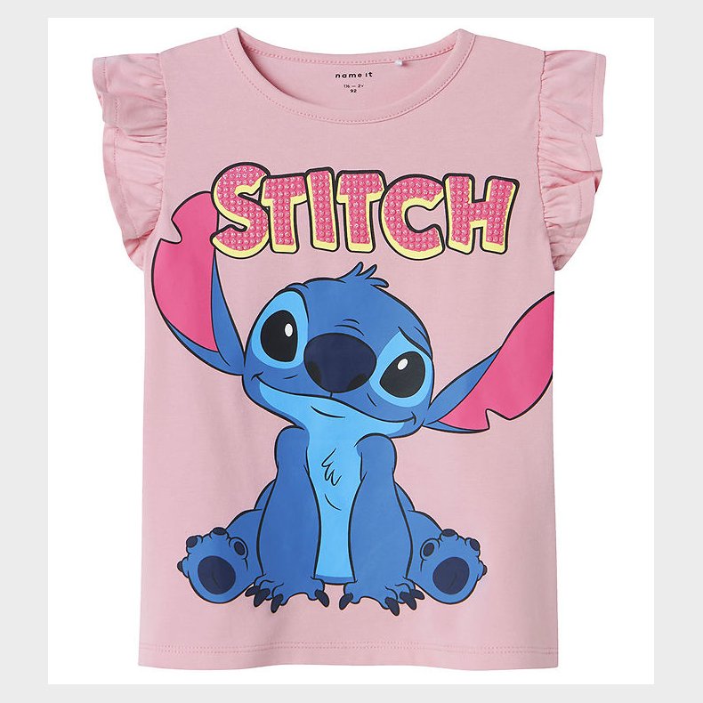 Name It - T-shirt - NmfAsbiri - Stitch - Cameo Pink