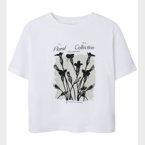 Name It T-shirt - NkfDagmar - Bright White/Floral Col