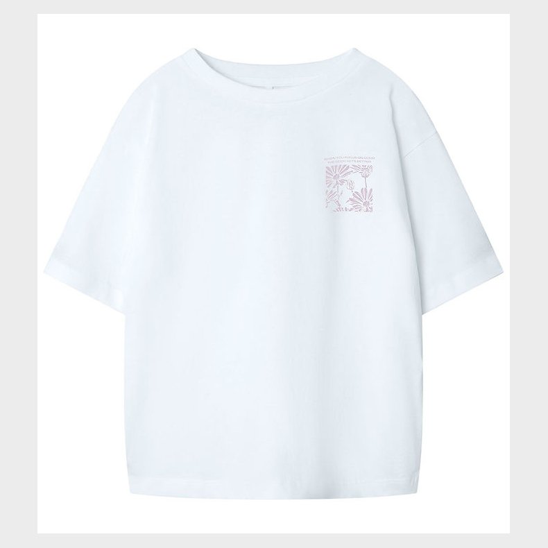 Name It T-shirt - NkfDagmar - Bright White/Endless Paradise