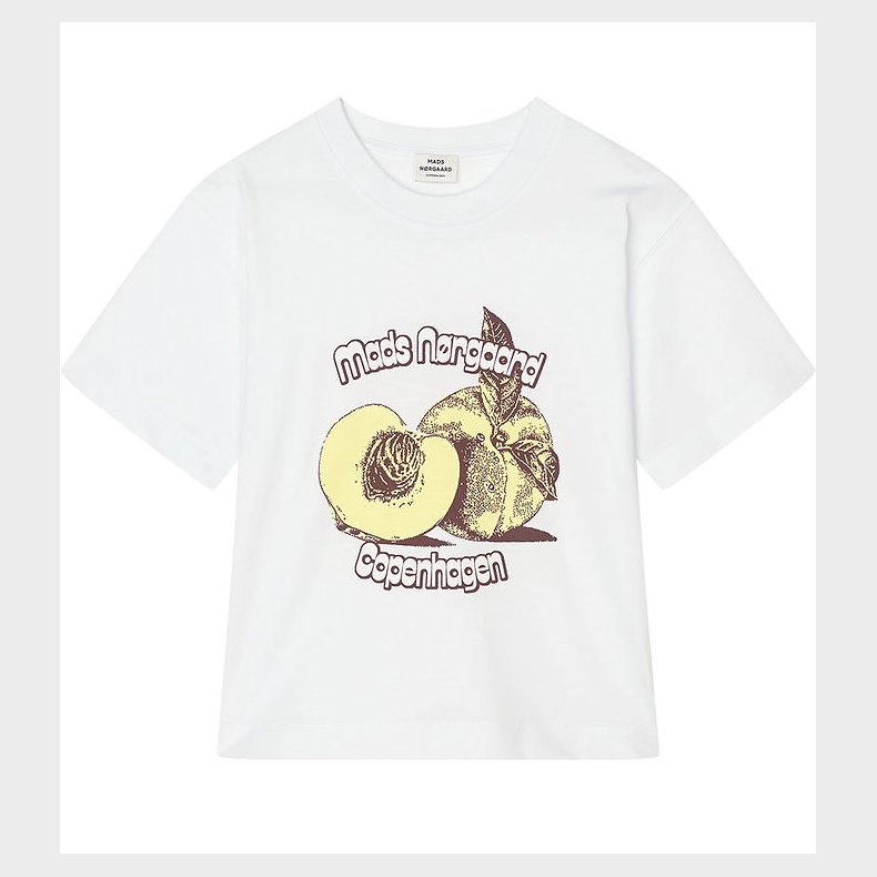 Mads Nrgaard T-shirt - Dry Single Tristi - Snow White