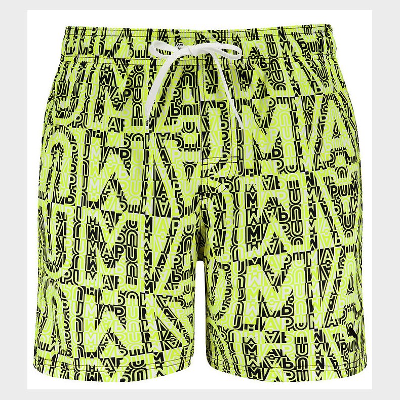 Puma Badeshorts - Lemon/Black