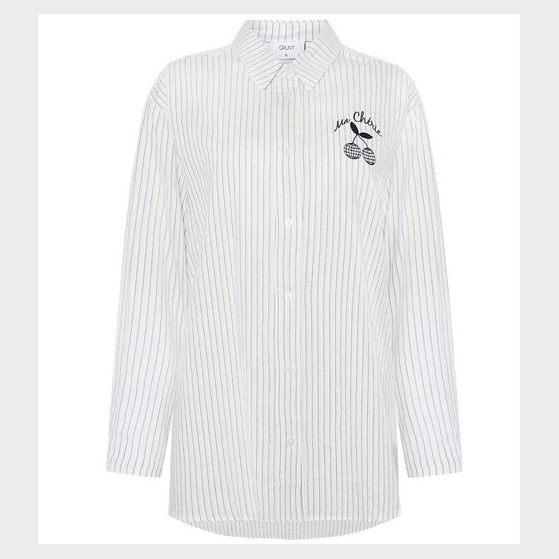 Grunt Skjorte - GrLiva - White/Blue