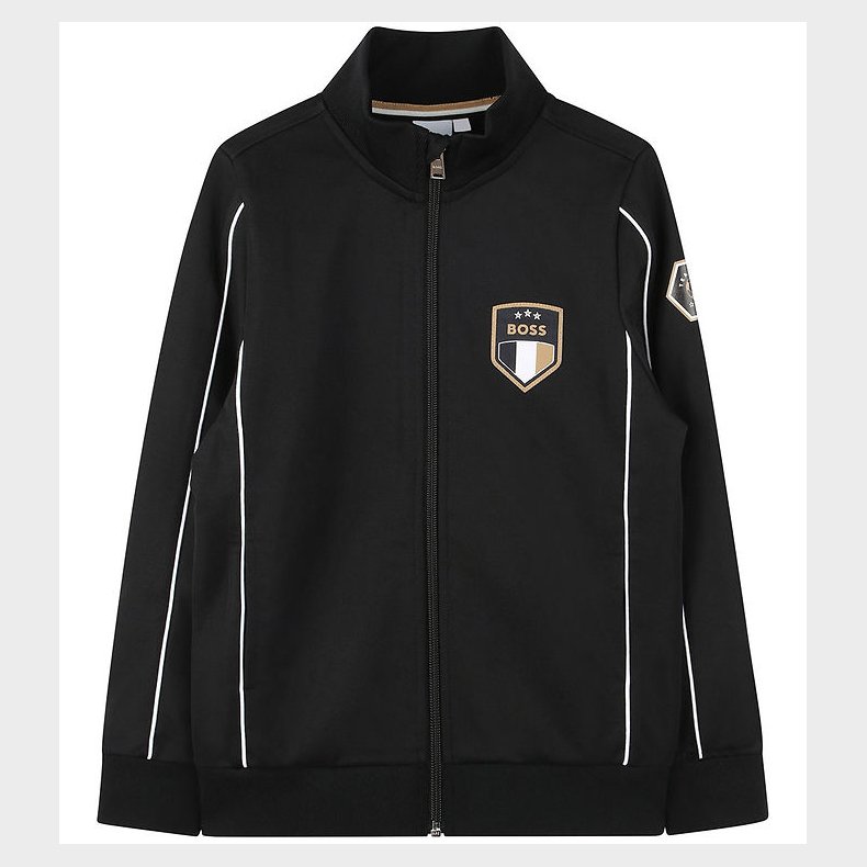 BOSS Cardigan - Team Boss - Sort m. Rosa