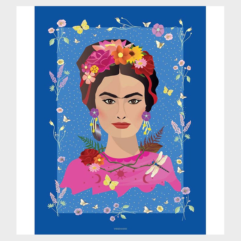 Vissevasse Plakat - 30x40 - Frida Kahlo