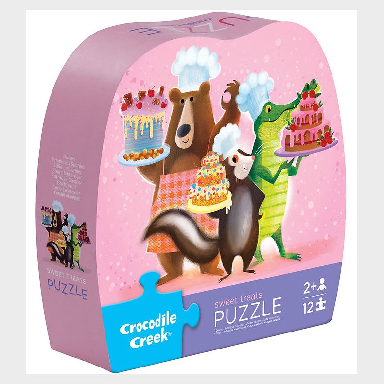 Crocodile Creek Puslespil - 12 Brikker - Sweet Treats