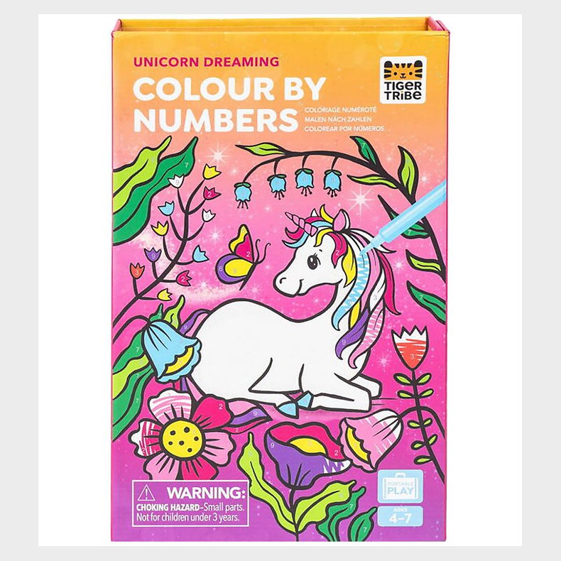 Tiger Tribe Farves�t - Colour by Numbers - Unicorn Dreaming
