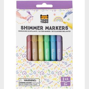 Tiger Tribe Tuscher - Shimmer Markers - 6 stk