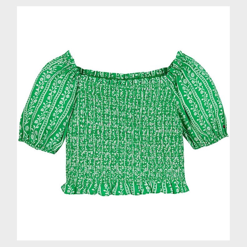 Tommy Hilfiger Top - Printed Smock - Radiant Green