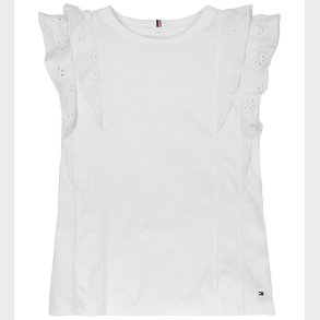 Tommy Hilfiger Top - Broderie Anglaise - Hvid