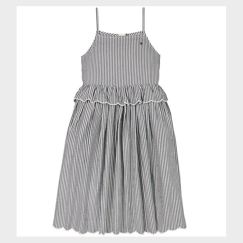 Tommy Hilfiger Kjole - Strap Dress - Dark Night Navy Stripes