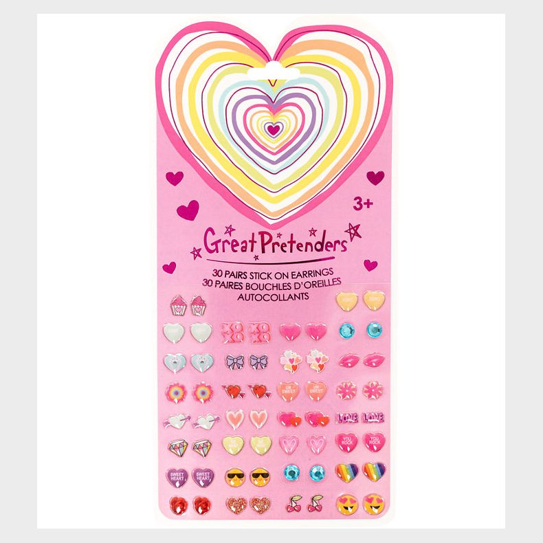 Great Pretenders �reringe - Stick-on - 30 stk. - Heart