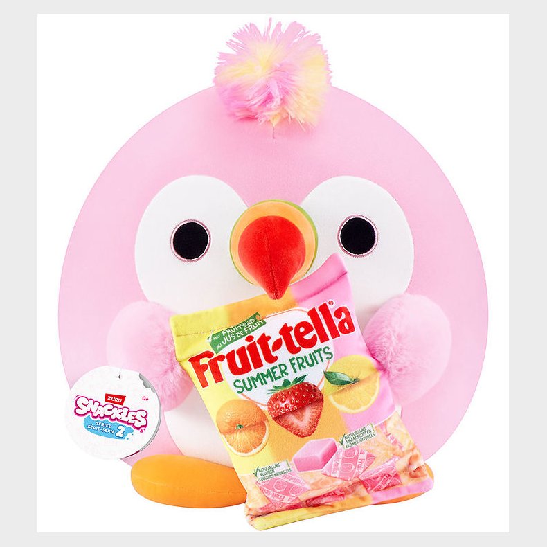 Snackles Bamse - 35 cm - Papegjen Sally m. Fruit-Tella