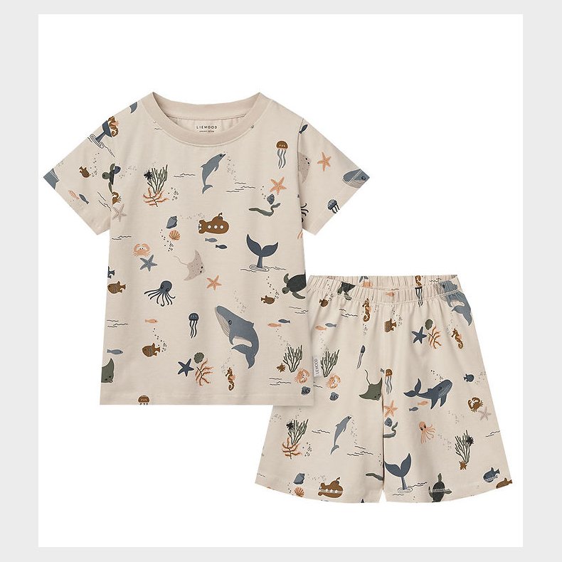 Liewood Nattj - 2-delt - Ilford - Sea Creature/Sandy