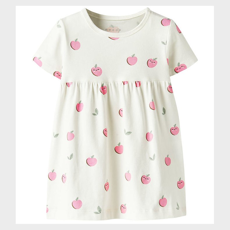 Name It Kjole - NbfVandora - Cloud Dancer/Apples