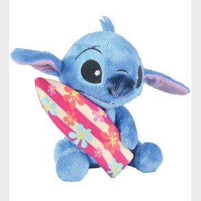 Disney Bamse - Stitch m. Surfbrt - 25 cm