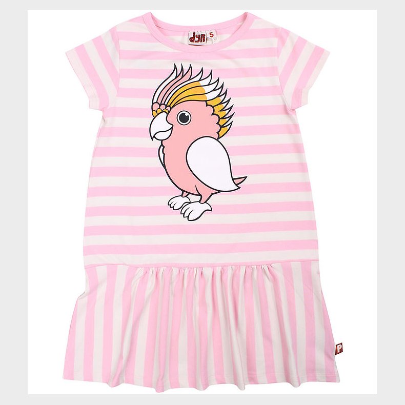 DYR-Cph Kjole - Dyrzanzi - Pastel Pink/Chalk Papegoeje