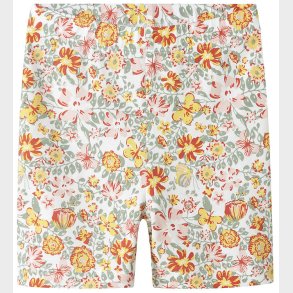 Name It Cykelshorts - NmfVayo - Bright White/Yellow Flower