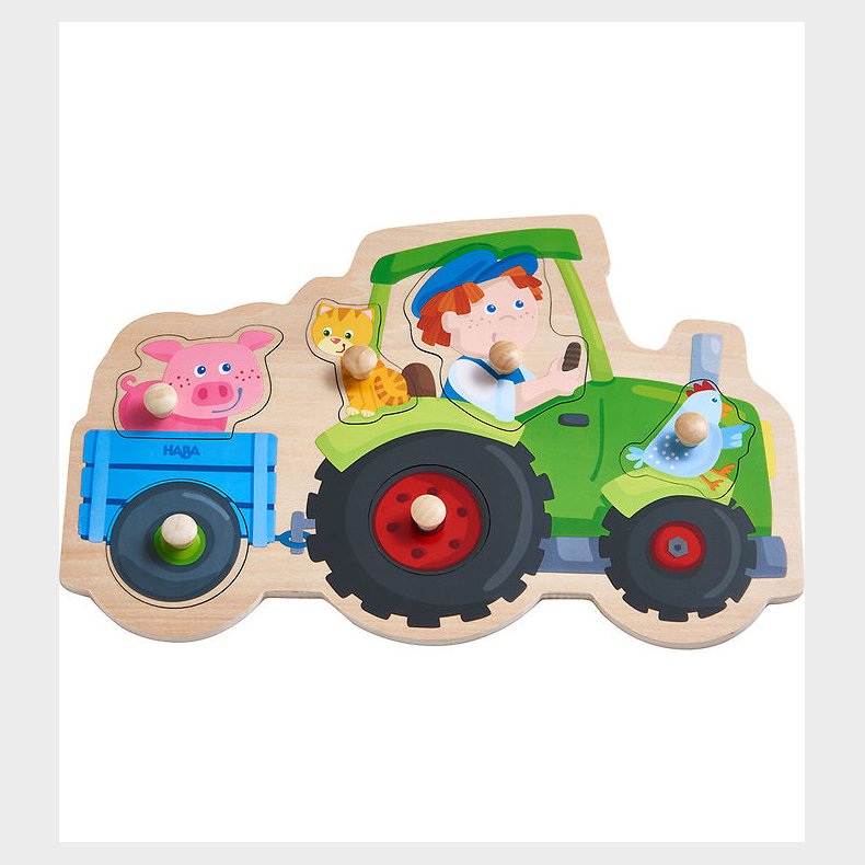HABA Puslespil - 6 Brikker - Tr - Traktor